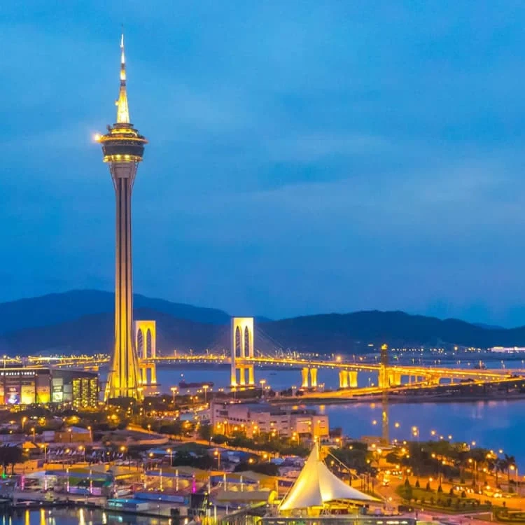 澳门塔璀璨夜景